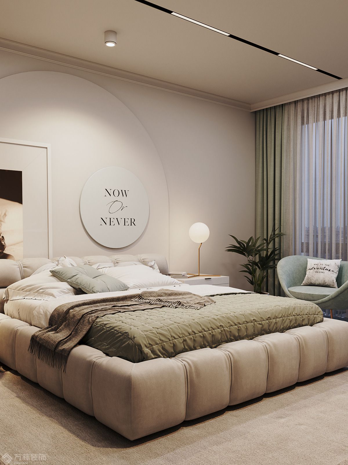 北欧风格北欧风格-卧室装修效果图